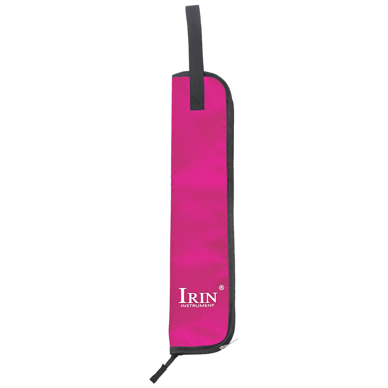 IRIN DrumStick Bag Ethnic Style Oxford Cloth Drumstick Thicken Case Large Capacity Durable Handbag Percussion Instrument Parts