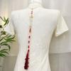 Tassel Hanfu Necklace Imitation  Ethnic Pearl Pendant Elegant Chinese Pearl Necklace  Female
