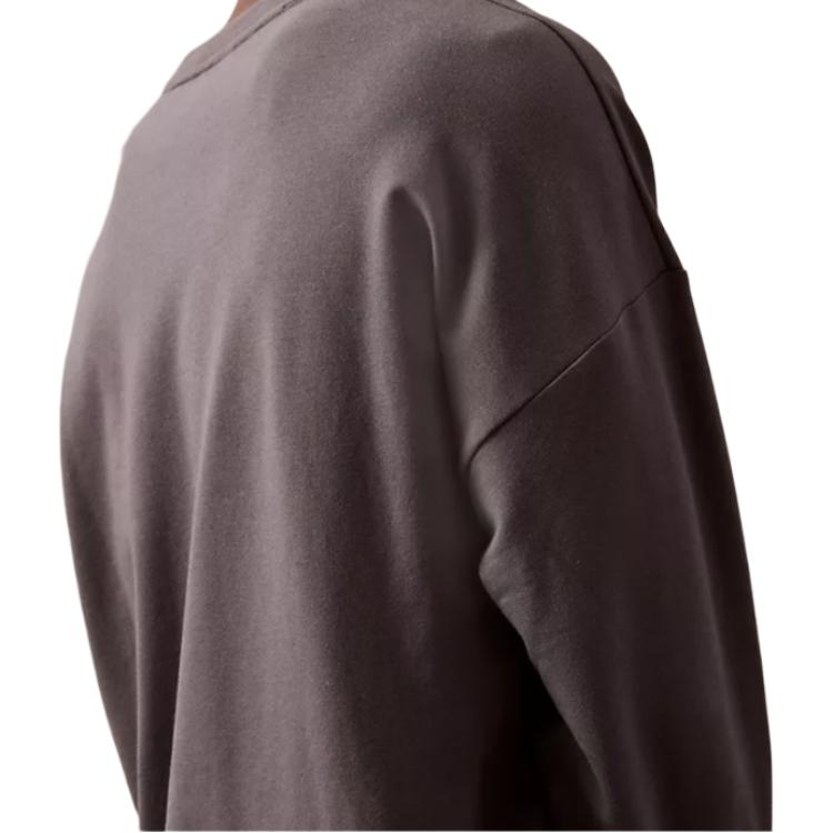 Calvin Klein Minimalist Comfortable Versatile Casual Long Sleeve Sweatshirt Men Sweatshirt Gray NM2841-022