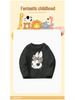 Autumn/Winter Girls' Long-Sleeve Cartoon Rabbit T-Shirt - Casual European & American Style
