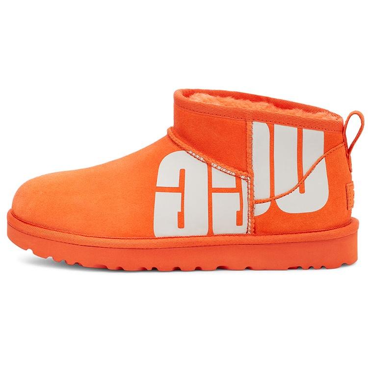 (WMNS) UGG Classic Ultra Mini Broken Logo Orange Soda Women s 1126373-OGS EU 37
