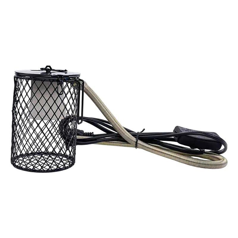 

M-Modern-Heater Light Cover For Reptile, Insulation Cage, Guard Warmer Light Mesh Cage Heating Lamp Holder US Plug For Chick, Pe