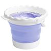 Foldable Silicone Water Bucket for Art Students - Perfect for Watercolor, Chinese Painting, and Calligraphy Brush Cleaning