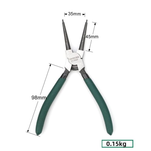 Snap Ring Pliers Pliers Set, Circlip Pliers for Holes and Shafts, Green (A-2)