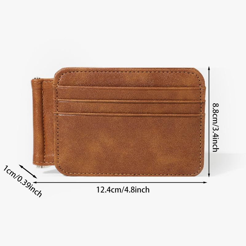 Women and men pu leather wallet multi-functional wallet card case card holder