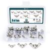 JUNYON 304 Stainless Steel Wing Nuts, Metric, M3, M4, M5, M6, M8, M10, Pack of 45