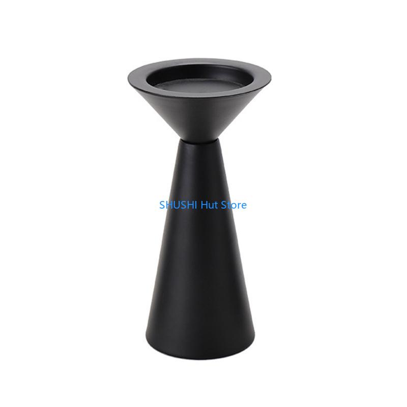 

Ретро Черный Железный Подсвечник Держатель для Свечей Стойка Винтажная Канделябра D57B