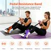 Foot Pedal Resistance Bands Elastic Tension Rope Portable Non Slip Sit Up Exercise Pull for