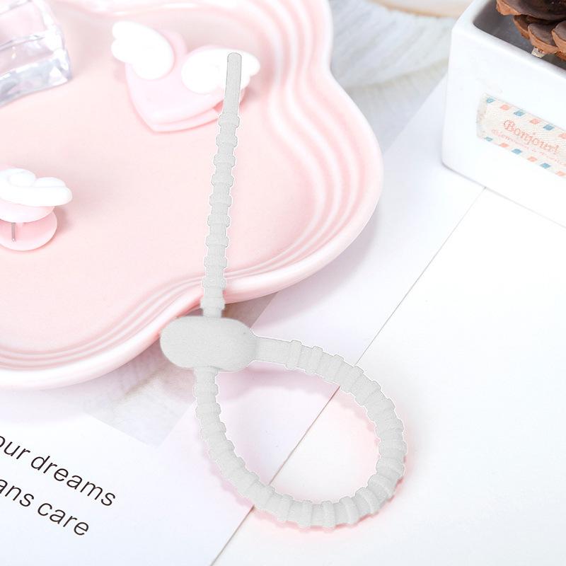 21.5cm Color Silicone Cable Ties: Versatile Organizing Tools for Cables, Jewelry, and Keychains
