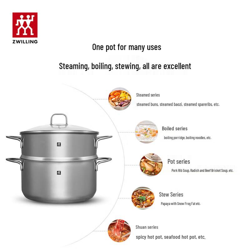 ZWILLING Stainless Steel Steamer Pot Set