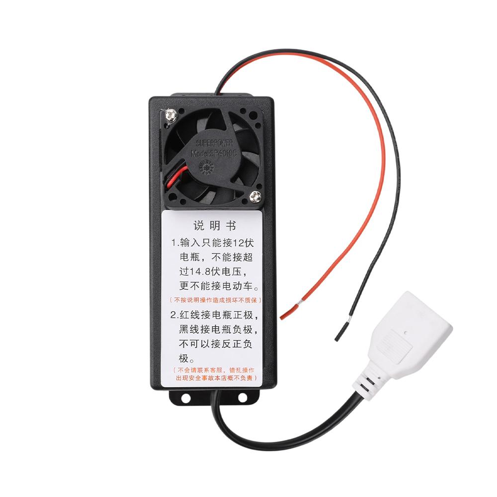 

DC 12-14.8V to 220V 100W Power Boost Inverter Built-in Fan Fireproof Housing 2-Hole Socket Portable Inverter for Outdoor Devices