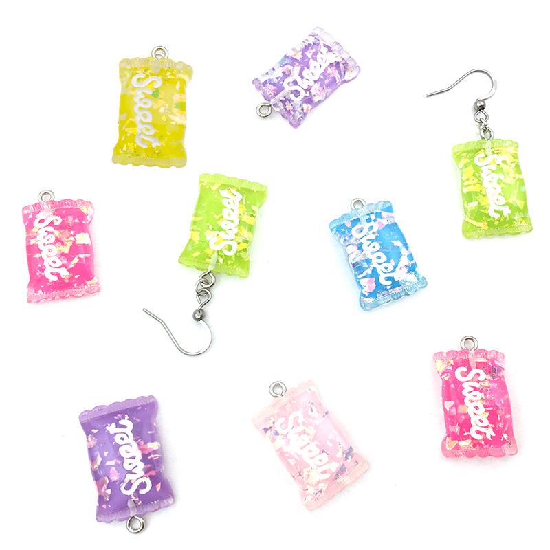 Bear Candy Resin Lollipop Pendant: Mix 32 DIY Jewelry & Toy Accessories Lucky Bag for Kids