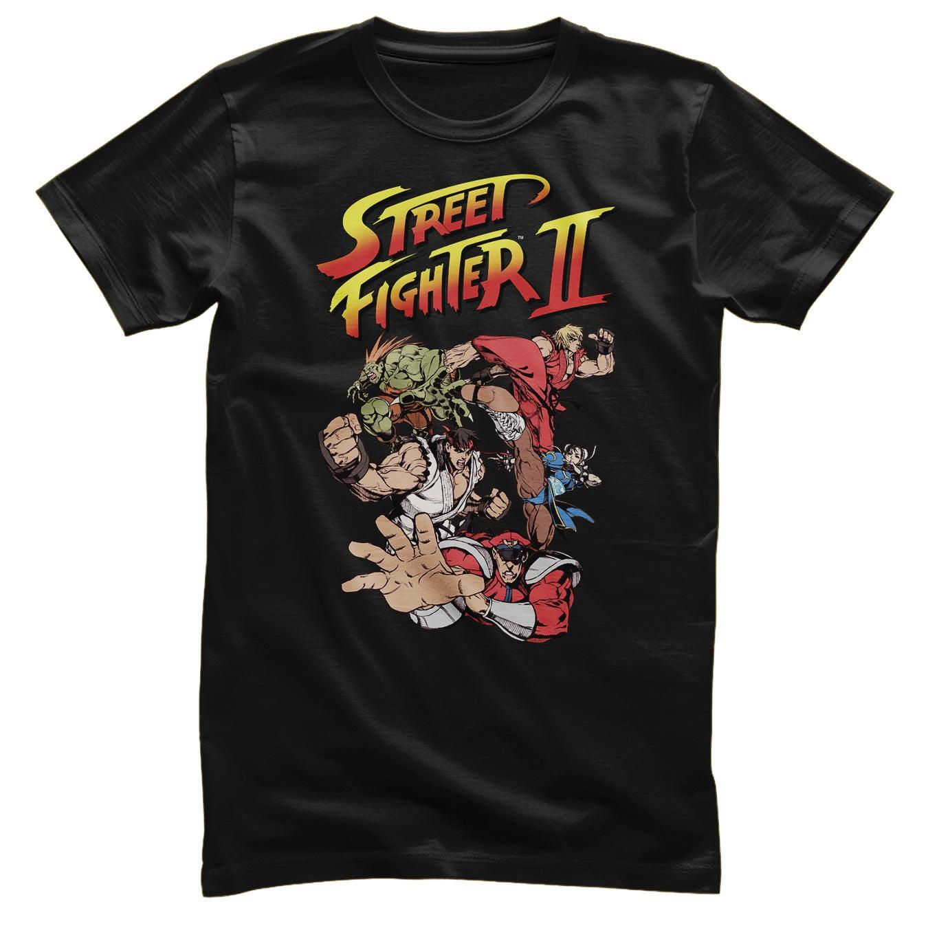 Officially Licensed Street Fighter Street Fighther II Mens T-Shirt XXXL
