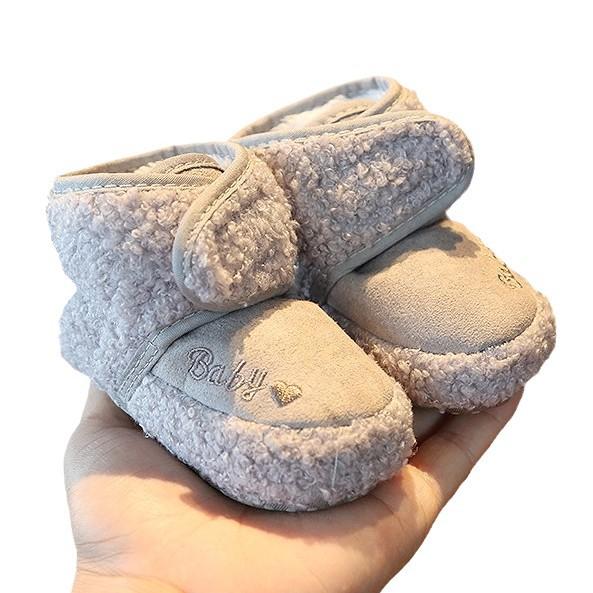 Winter Velvet Baby Shoes - Non-Slip, Soft Sole, Cotton Prewalker for Boys & Girls