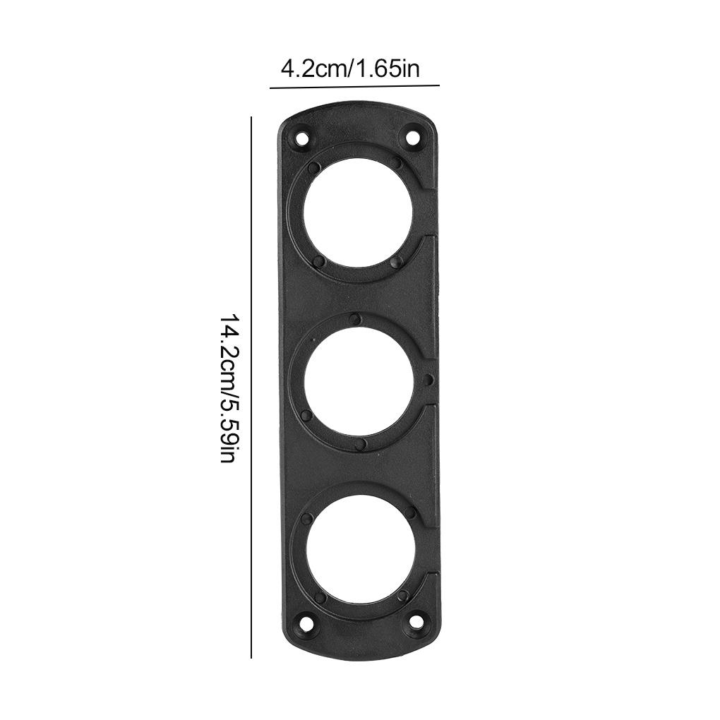 DIY Car USB Charger Switch Voltmeter Panel for Cigarette Lighter Volt Meter Power Outlet Socket Panel Mount Holder