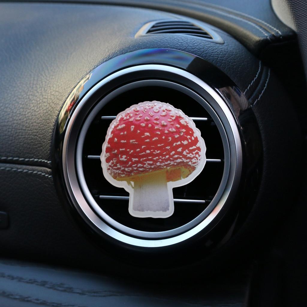 

Acrylic New Mushroom Car Air Freshener Clip Vent Decoration Metal New Material StyleA
