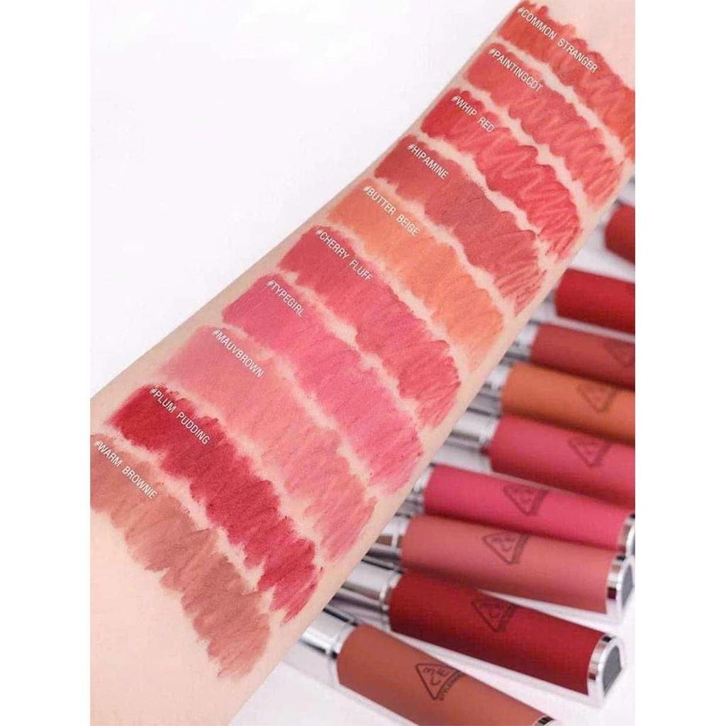 3CE HAZY LIP,Velvet Blur Lip 4g/0.141oz (10 Farboptionen)
