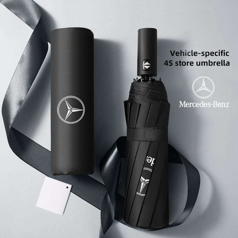 Ombrello Pieghevole Automatico 12 Ossa Nero Gel Protezione Solare per Auto GLC GLB Per Mercedes Benz AMG W204 W205 W203 W211 W212 W213 W201 W210 W12