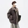 Herren Winter Schnee-Adler Pelzkragen Jacke - Dekonstruiertes Design, Hochwertiger Stehkragen, Warme Baumwolle