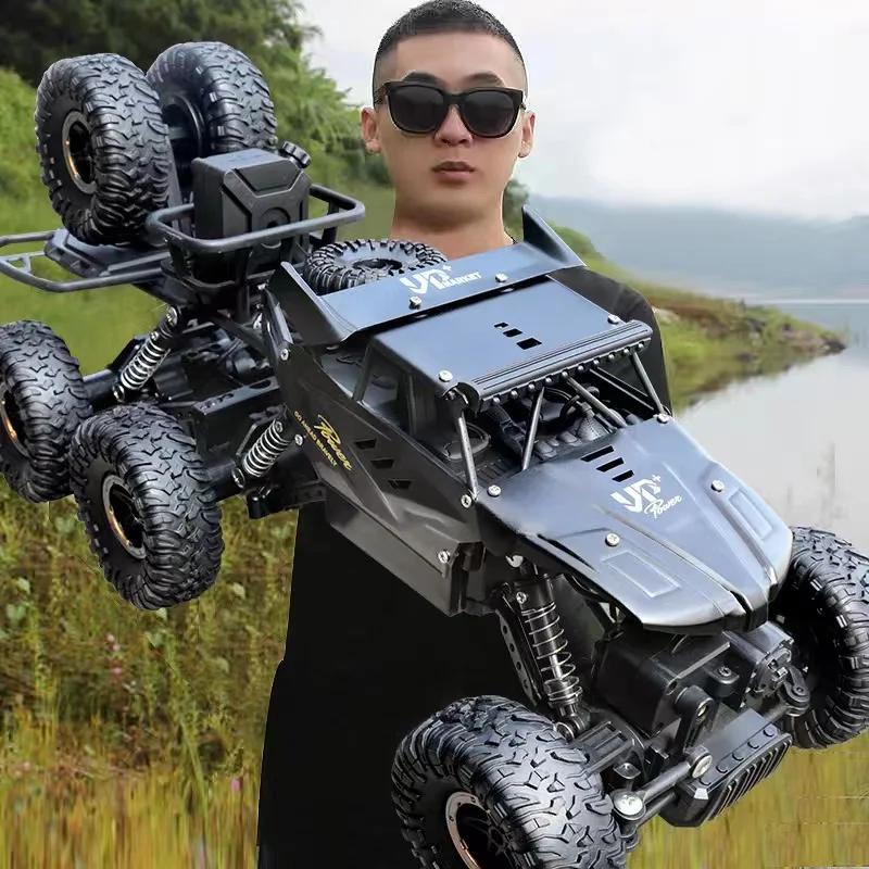 1: 18 Six Wheel Drive Rc Car Cross-Country Climbing Spray Racing Car Remote Control Electric Car Fall Resistant Boy Toy Gift
