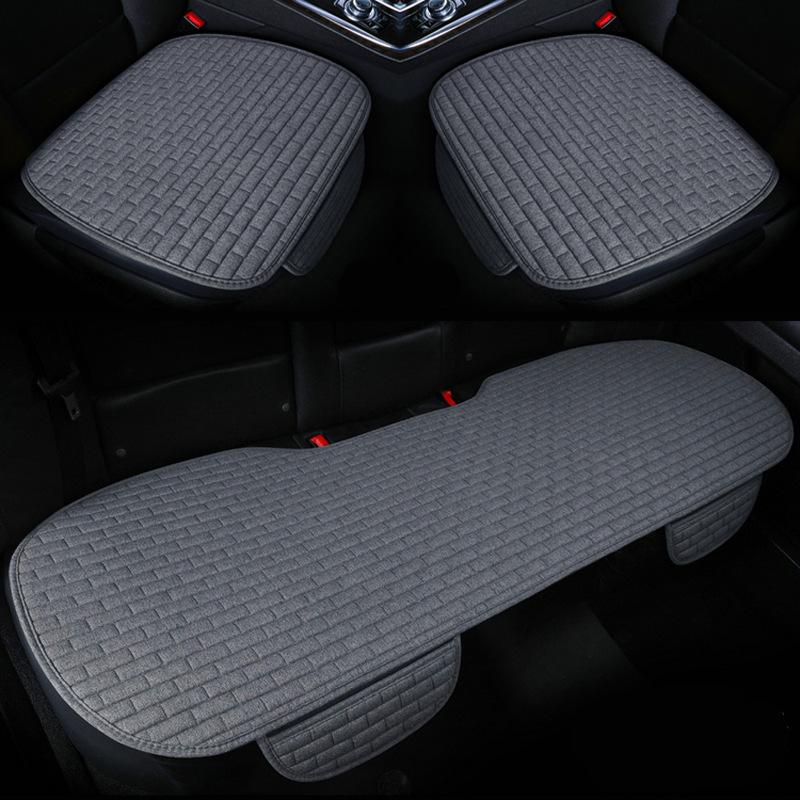 Cushion Linen Backrest Car Universal Nonslip Wearresistant Comfortable For All Seasons