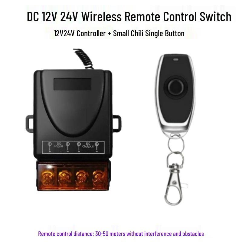 Multi-Voltage Wireless Remote Control Switch for Water Pumps and Electric Vehicle Lighting