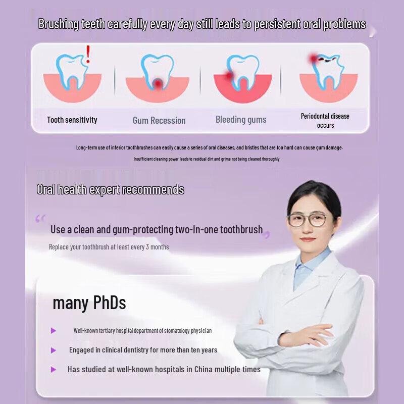 Shuke Carbon Fiber Soft Bristle Toothbrush - 8 Pack