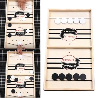 Fast Sling Puck Game Paced Table Hockey Winner Game Interactive Chess Toy for Adult Children Desktop Battle Board Game
