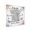 Placa de amor de Aniversário Francês - Presente para Filha com decorações Florais Pastel, Decoração de Mesa Mãe-Filha para Mulheres, Casamento, Aniversário, Natal