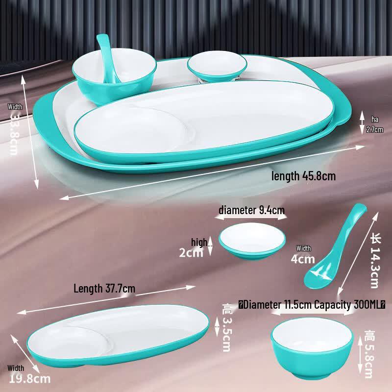 Ru Han Commercial Melamine Tableware 4-Piece Set
