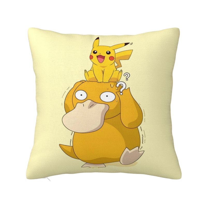 Custom Pikachus Anime Game Modern Throw Pillow Cover Cartoon Manga Chair Cushion