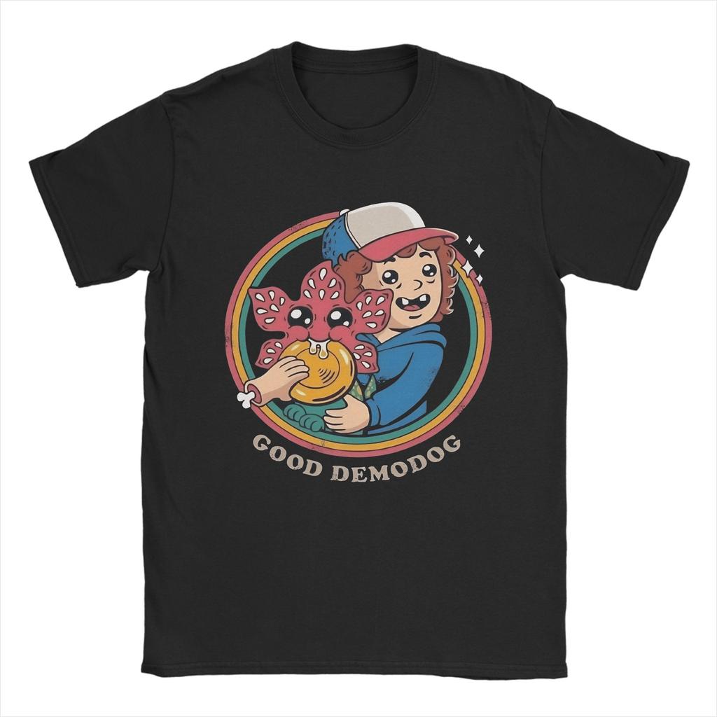 Adopt A Demodog Cute Retro 70s Monster TShirt Summer Harajuku TShirts Adult 100 Cotton O Neck Plus Size 5XL Top Tees Gift