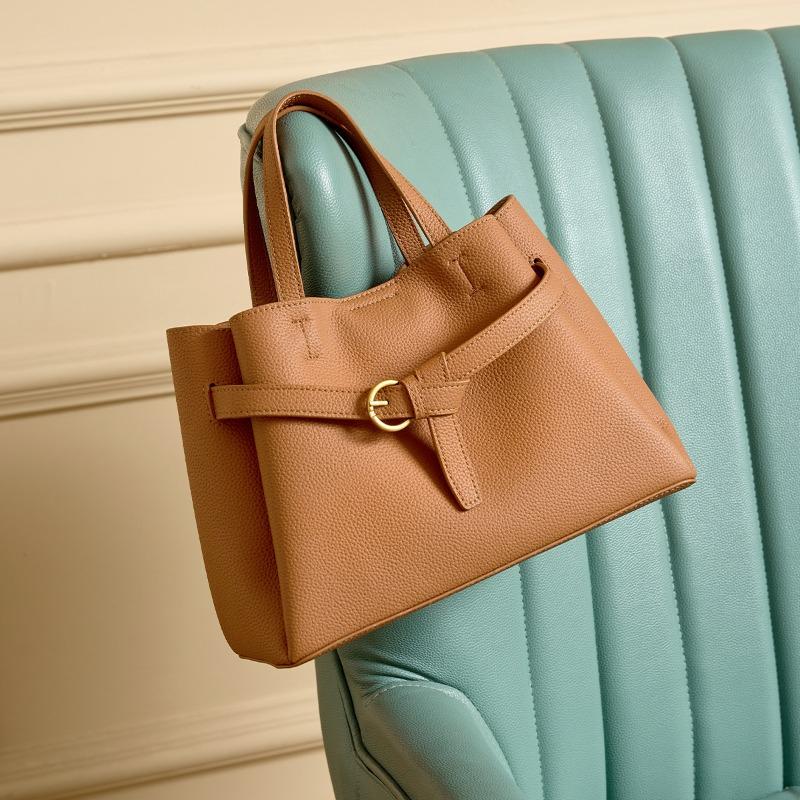 Commuter women's light luxury fashion shoulder bag bag bag leather large capacity versatile bag women's high-end handbag