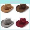 Cappello in Feltro di Lana a Tesa Larga per Uomo Donna Protezione Solare Estiva Abbigliamento Casual