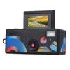 Portachiavi Fotocamera Digitale Schermo a Colori Flip da 0,96 Pollici Fotocamera Retrò con Flash Integrato per Registrazioni di Vita Nero