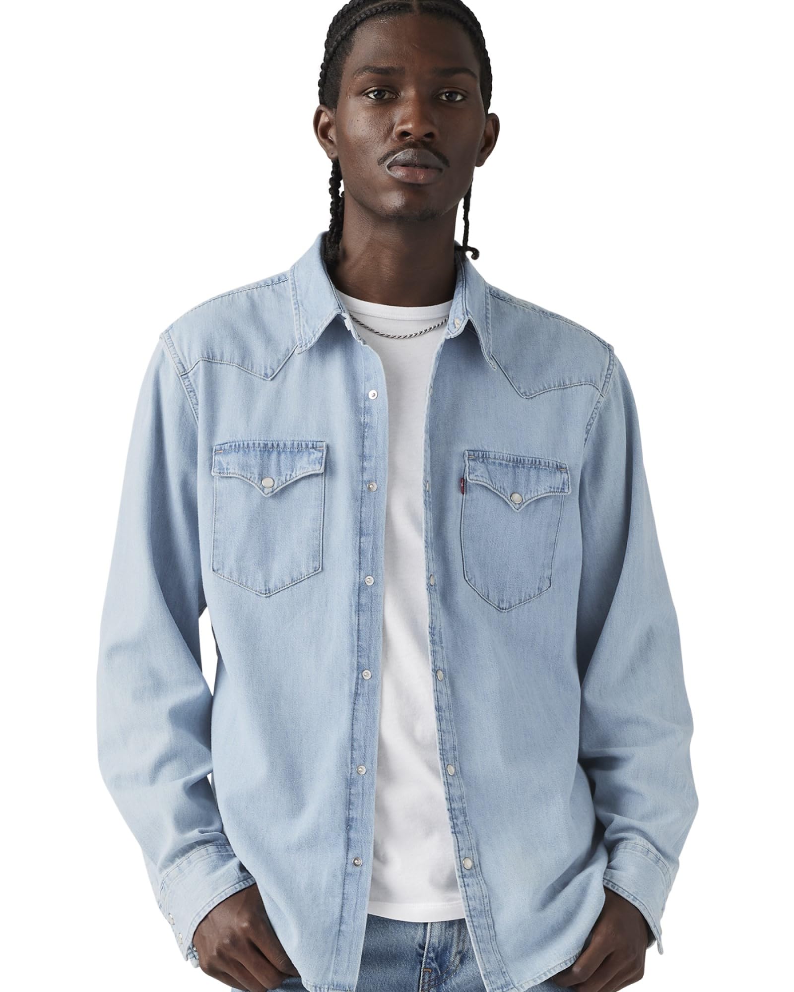 Levi s CLASSIC WESTERN Long Sleeve Denim Shirt 85745-0074 US XS