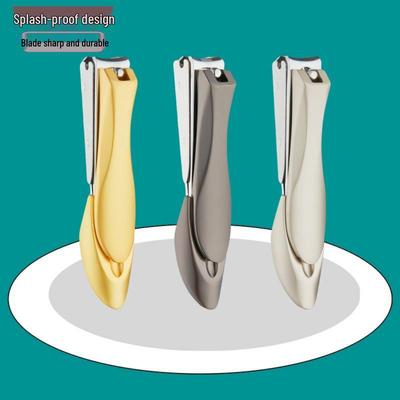 Single Portable Anti-Splash Carbon Steel Nail Clippers Set - Large Household Size