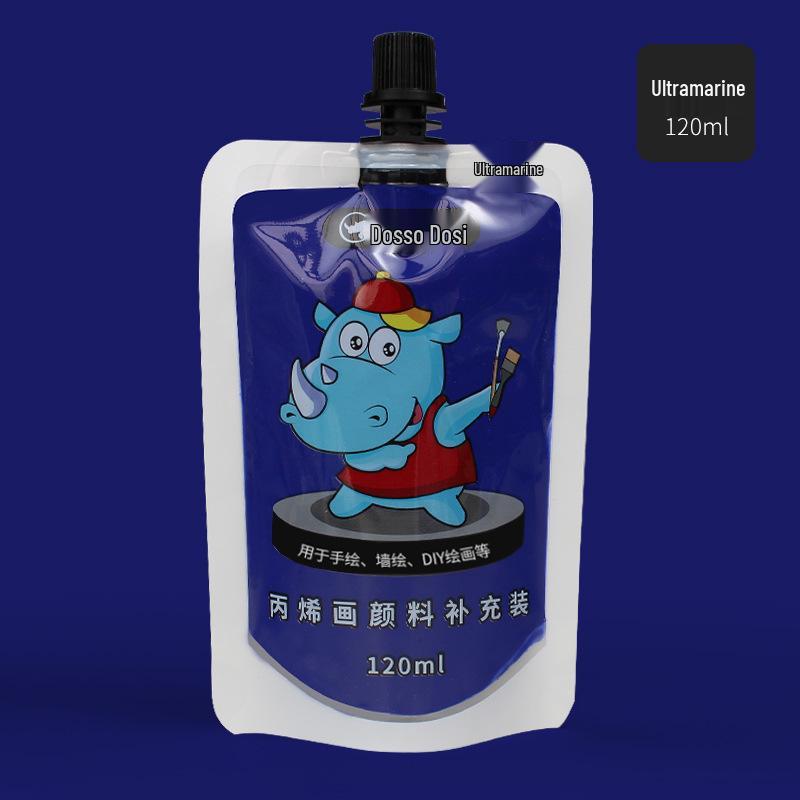 Набор текстурных акриловых красок для рисования шишек, 120 мл Bag 120ml ультрамарин