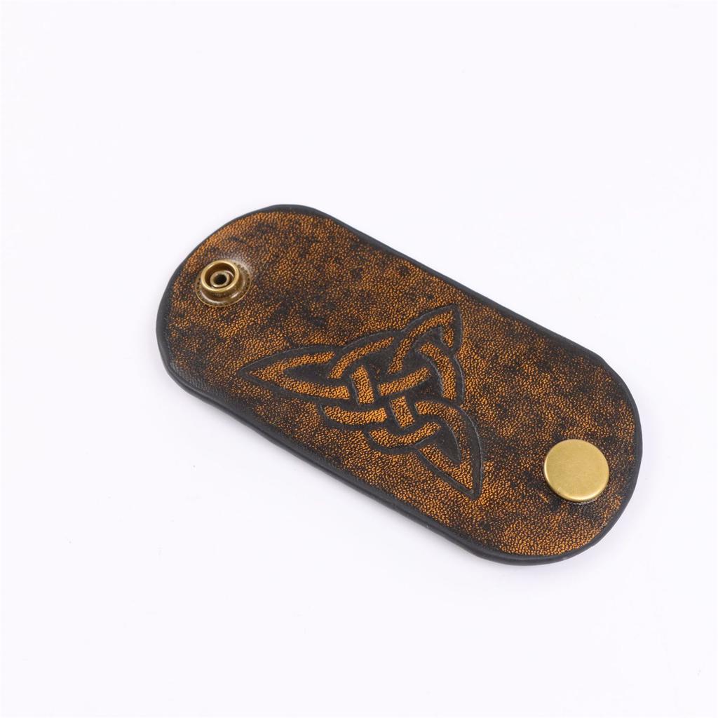 Retro Viking Style PU Leather Hair Ties Fashion Hair Accessories With Celtic Knotwork Hair Decors For Daily Wear