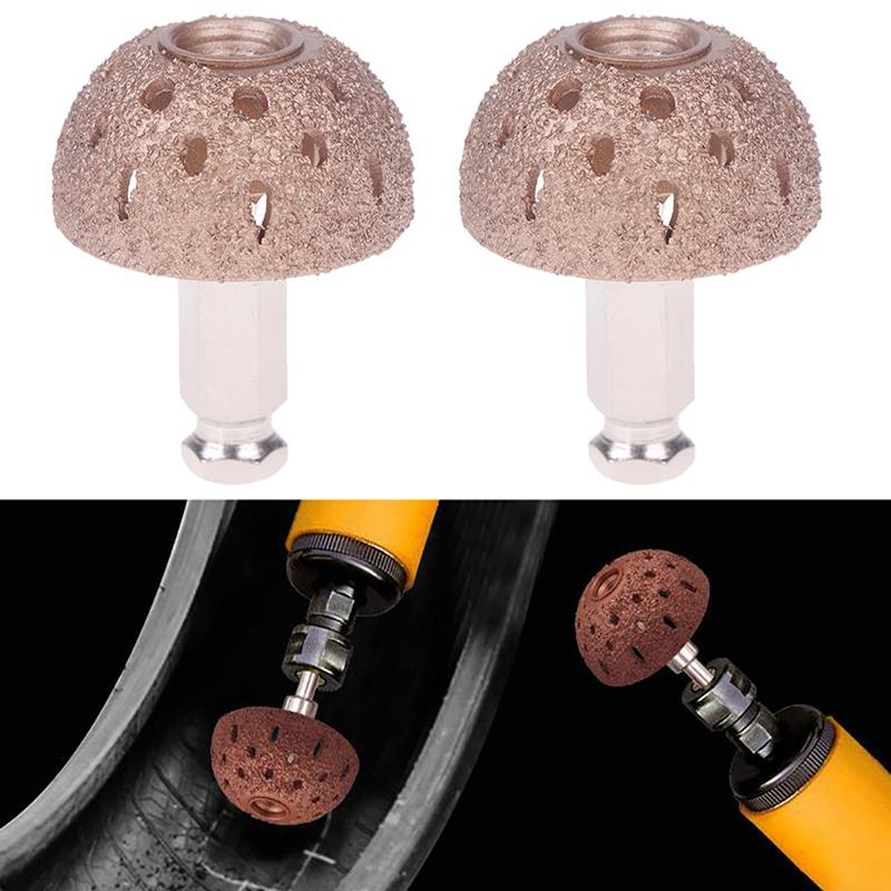 Grinding Tools Tire Repair Grinding Head Coarse Grit Buffing Wheel With Linking Rod Tire Buffing Wheel Tire Repair Tools
