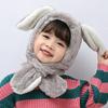 CLARAH och Björnhuvudbonad med Fluffig Halsduk för Flickor och Perfekt för Höst och Snö Storlek Skickas via Nekopos via Barns Babyöron, Pojkar, Vit,