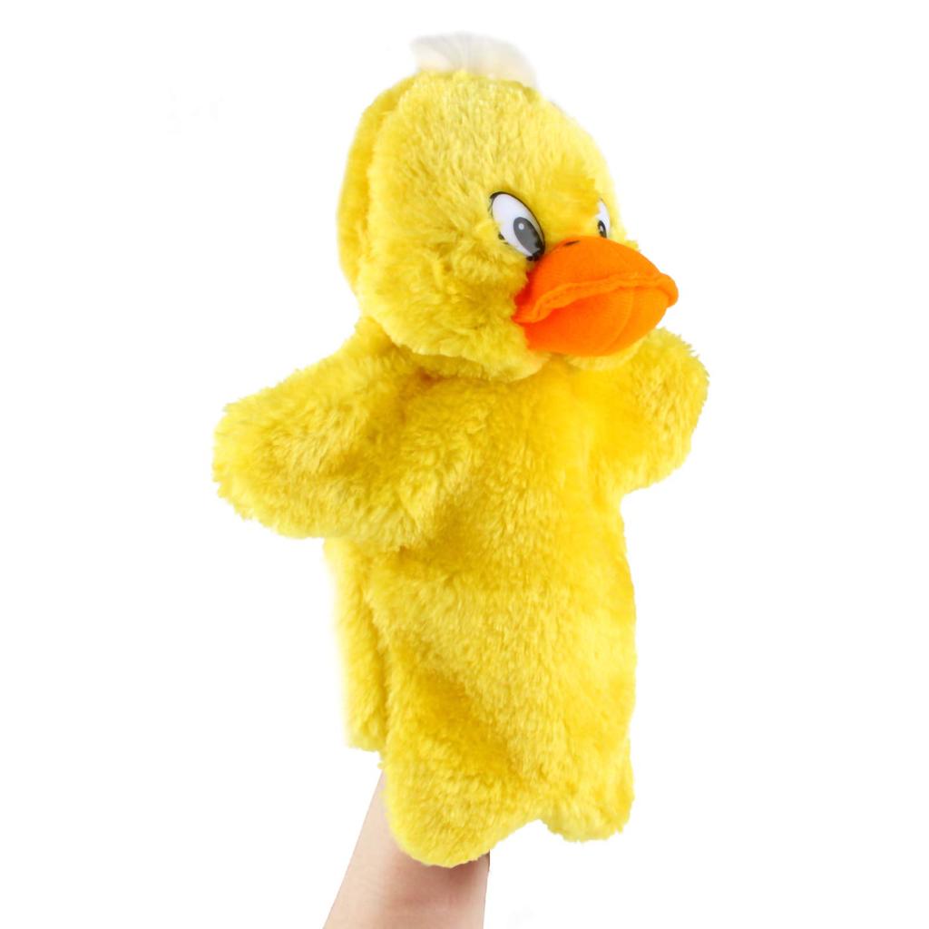 Andux Space Hand Puppet, Plush Animal Doll, 27cm Tall, Adorable Design, Ages 6 and Up, SO-16 (Duck)