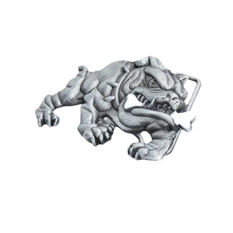 Zinc Alloy Bulldog Men's Belt Buckle - Quality, Smooth Finish
