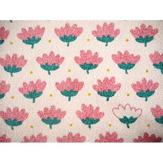Kosugizen Face Towel Yoku Bari Print Flower 5 Designs 2 Colors 1 Piece 34 80 cm Quick-Drying Thin Type 10 Set SV-2011-10