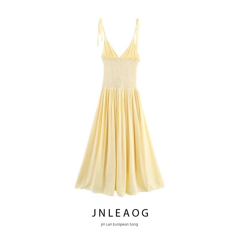 Jnleaog Spring New Arrival Women's Clothing Fashion Wind French Fashion Honeycomb Patchwork Midi Skirt Dress 0881393