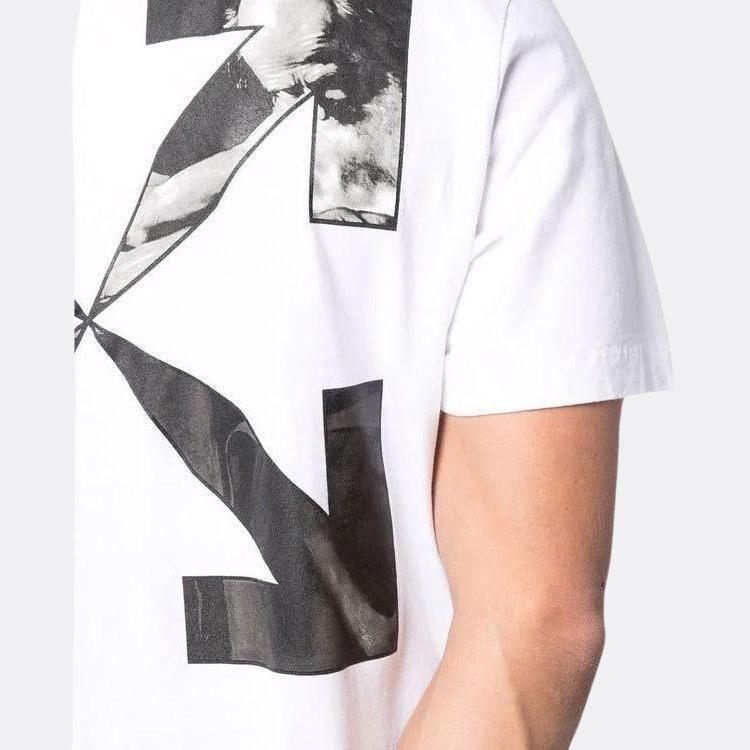 Off-White Caravaggio Arrow Pattern Short Sleeve White Men's OMAA027C99JER0030110