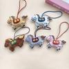 Cartoon Horse Pendant Chinese Style Horse Year Zodiac Doll Bag Pendant Holiday Gift Horse Plush Keychain; Cartoon Plush Keychain