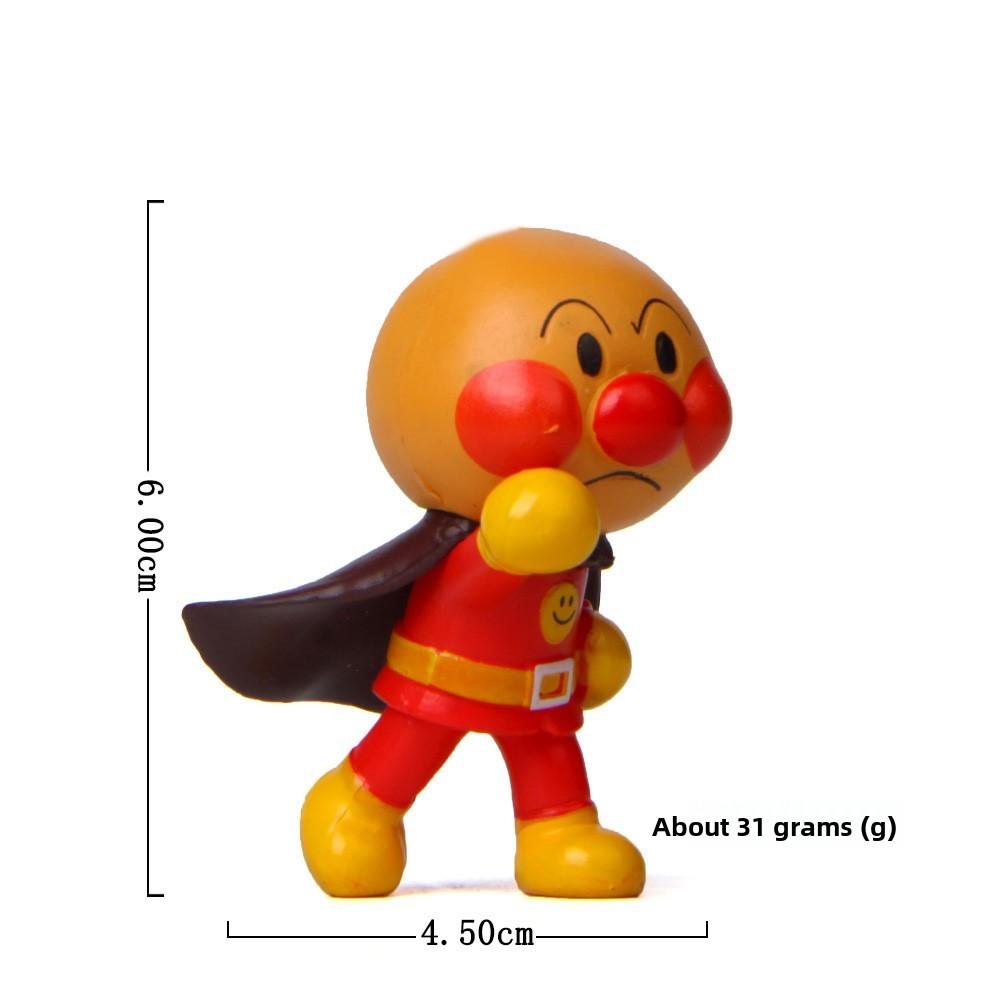 

Anpanman Cute Cartoon Standing Posture Waving Mini Model For Kids And Collectors Style C
