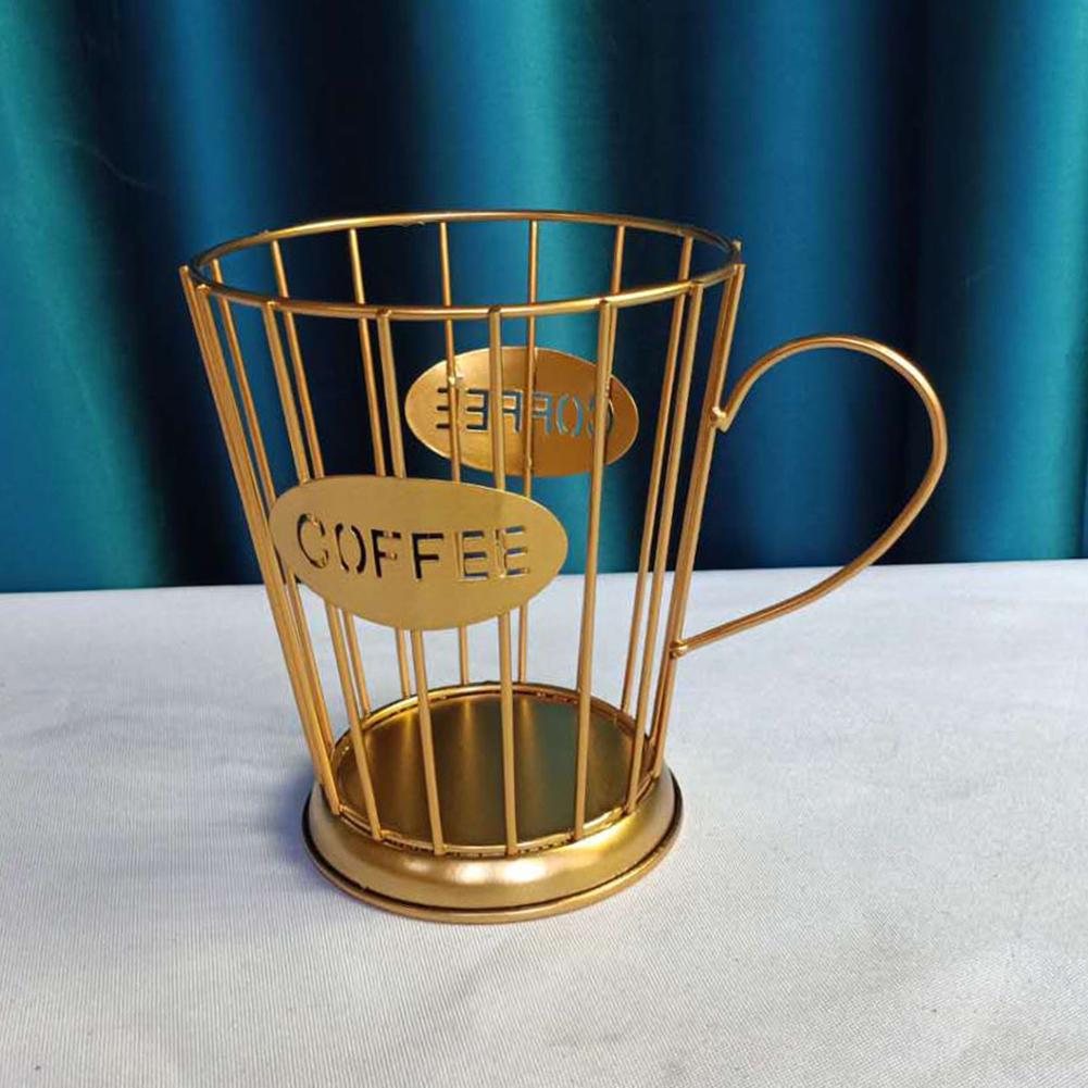 Coffee Capsule Storage Basket Fashionable Home Use Decor Shelf Classic Style Coffee Pod Organizer Holder Stand Container For Home Use Cafe Hotel