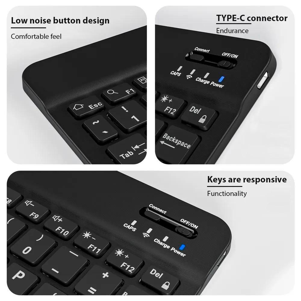 Bluetooth Keyboard and Mouse Set for Apple iPad, Huawei Honor Tablet, Android Devices